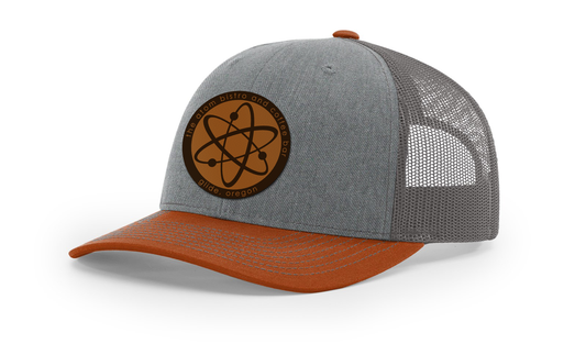 The Atom Logo Leather Patch Hat - Richardson 112