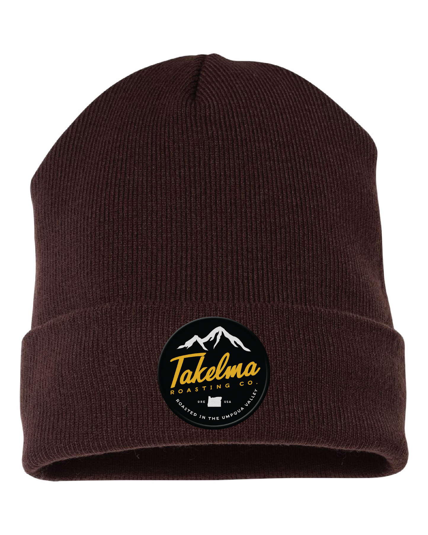 Takelma Mountain Logo Embroidered Beanie - Yupong 1501KC