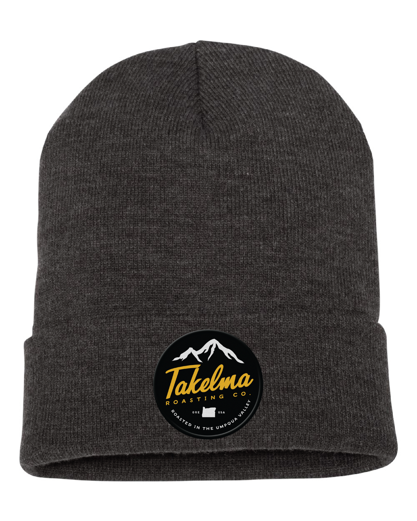Takelma Mountain Logo Embroidered Beanie - Yupong 1501KC