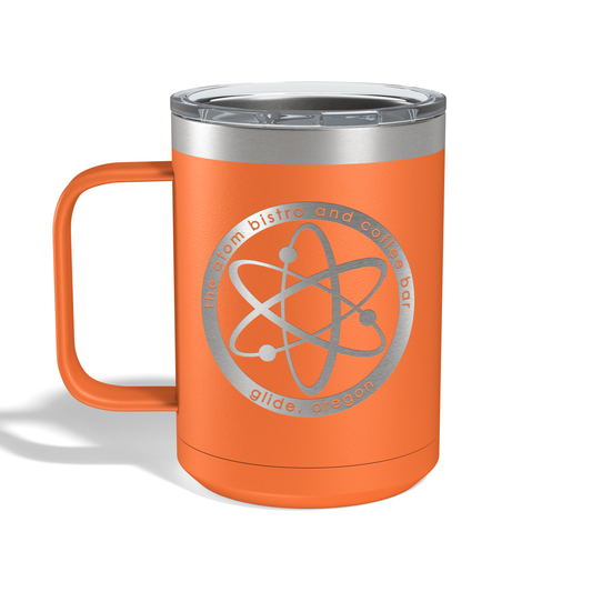 The Atom Engraved Coffee Mug - 15oz Camp Mug