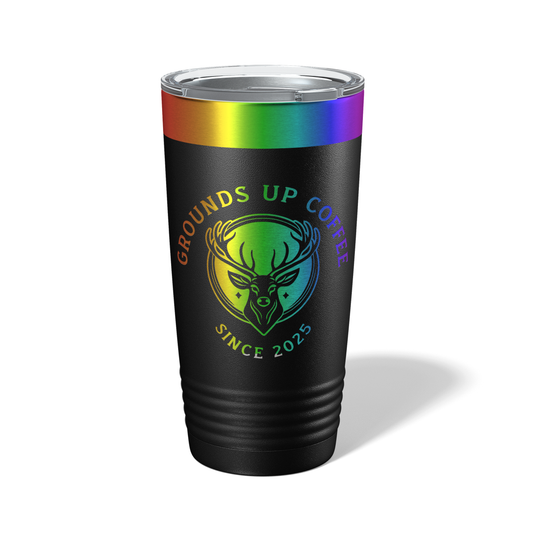 Grounds Up Coffee Logo 20oz Prism Tumbler