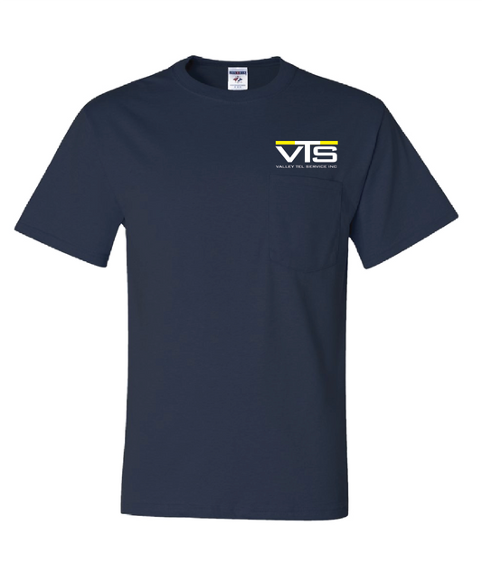 Valley Tel Navy Blue Shirt -Jerzees 29MPR