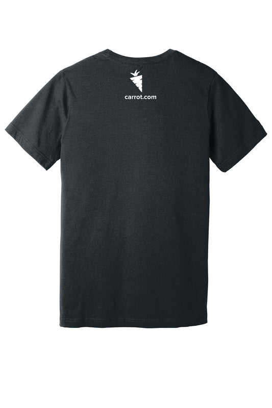 Carrot Positivity Tshirt -3001 CVC Dark Grey Heather