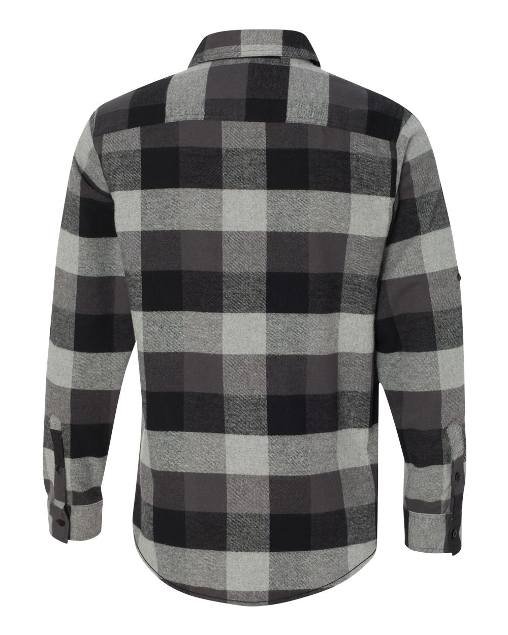 Valley Tel Flannel Shirt with Leather Patch - Black/Gray