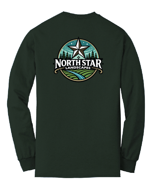 North Star Landscape Longsleeve Tshirt -8400 Forest Green