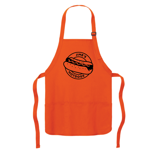 Jime's Hotdogs Apron - A510 Orange
