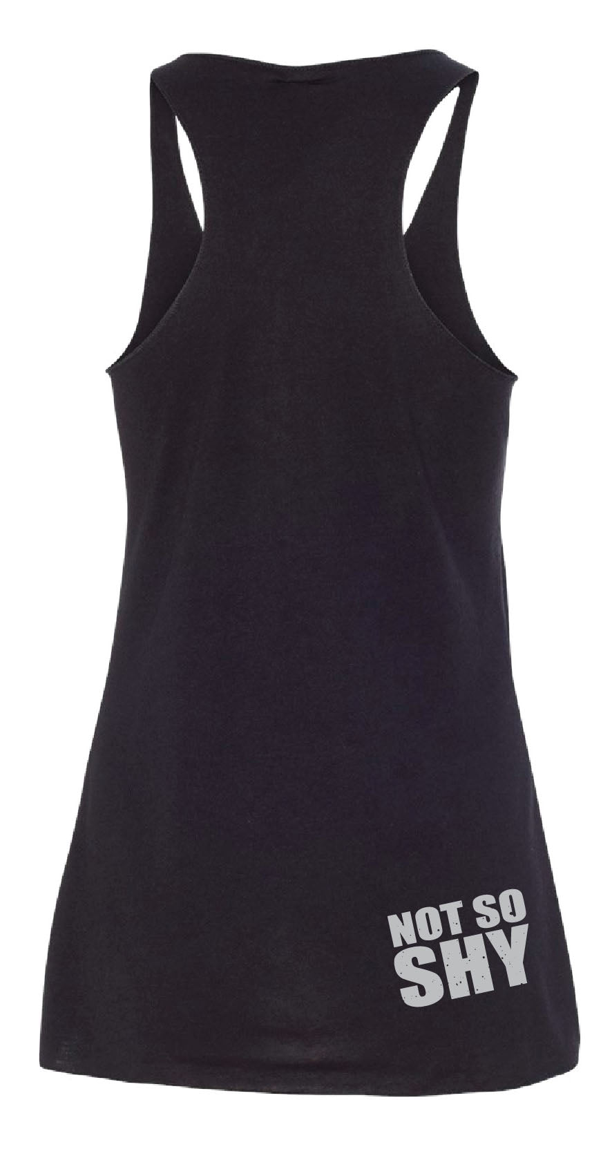Two Shy Ladies Racerback Tank- Bella 8430 Black