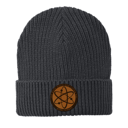 The Atom Engraved and Embroidered Patch Watch Beanie - c908 Watch Beanie