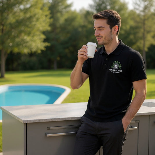 CPM Men's Cotton Blend Polo - JK867 Black