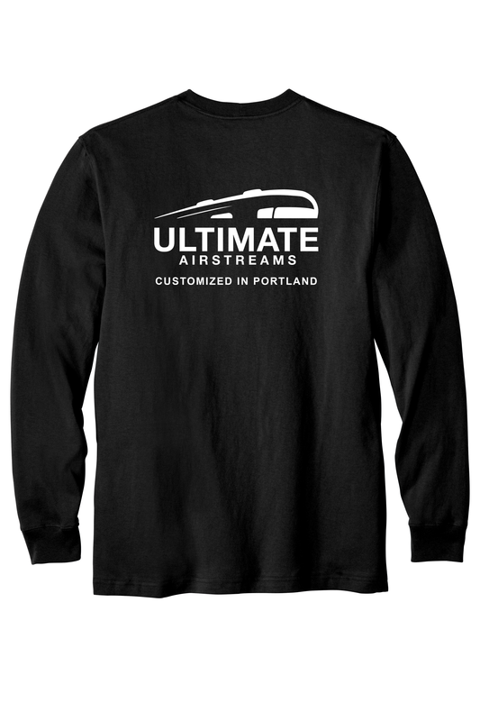 Ultimate Airstream Printed Carhartt Long Sleeve Pocket Tshirt - Black CTK126