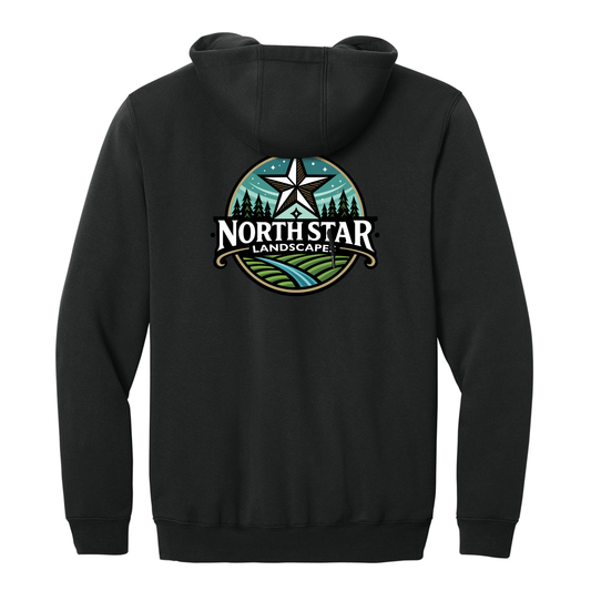 North Star Landscape Printed Carhartt Midweight zip hoodie - CTK122 Black