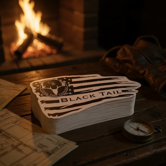 Chasin Tailz Distressed Flag Die Cut Decals 4in x 2.25in