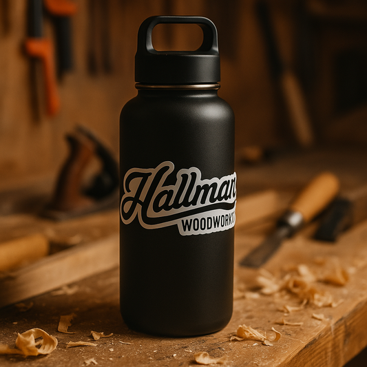 Hallman Woodworks Die Cut Decals 4.5x1.75