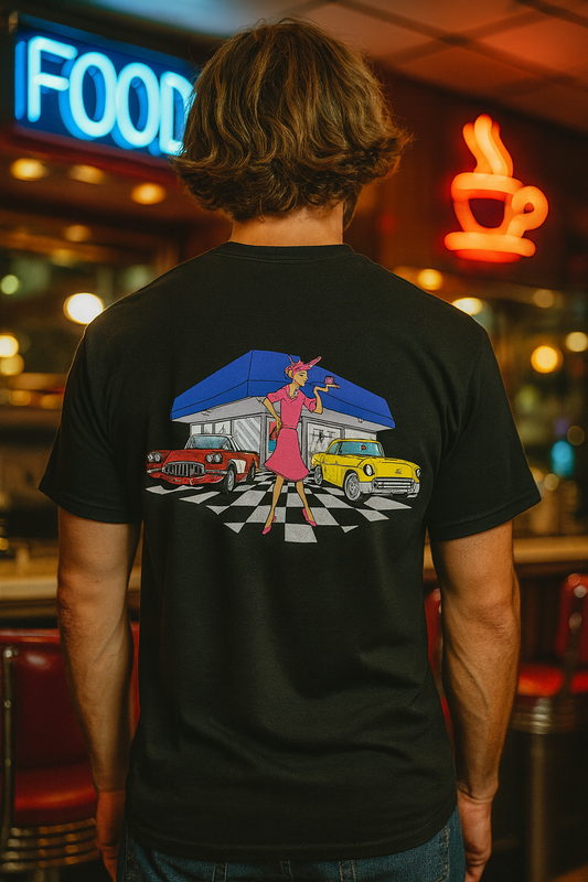 Winston Diner Full Color Tshirt - DT6000 Black