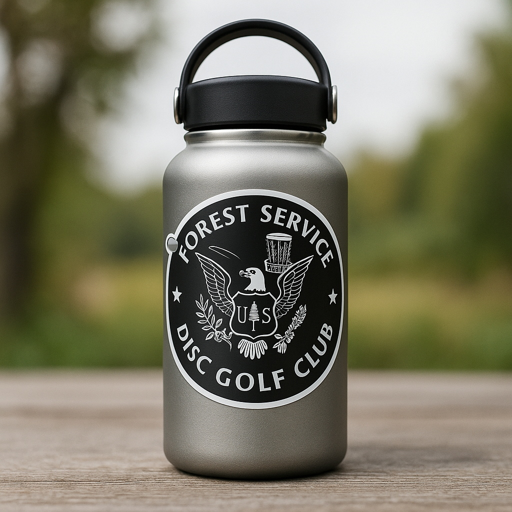Forest Service Disc Golf Club Die Cut Decals 3.5in x 3.5in