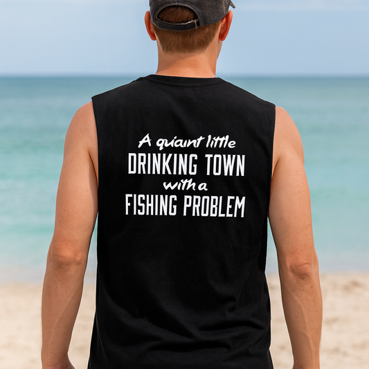 Port Hole Cafe Men's Tank top - PC54SL Black