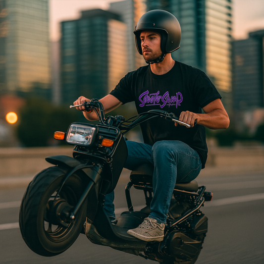 Scooter Swap Shop Graffiti Tshirt - NL3600 Black