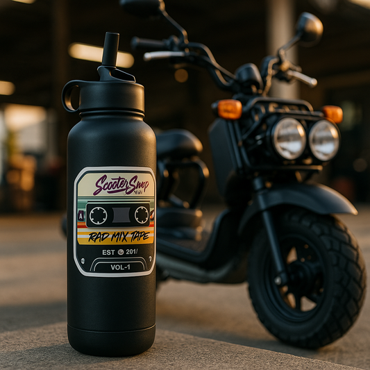 Scooter Swap Shop Mix Tape Die Cut Decals 3.5x2