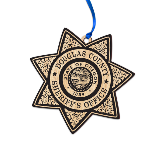 Douglas County Sheriff Badge Christmas Ornament