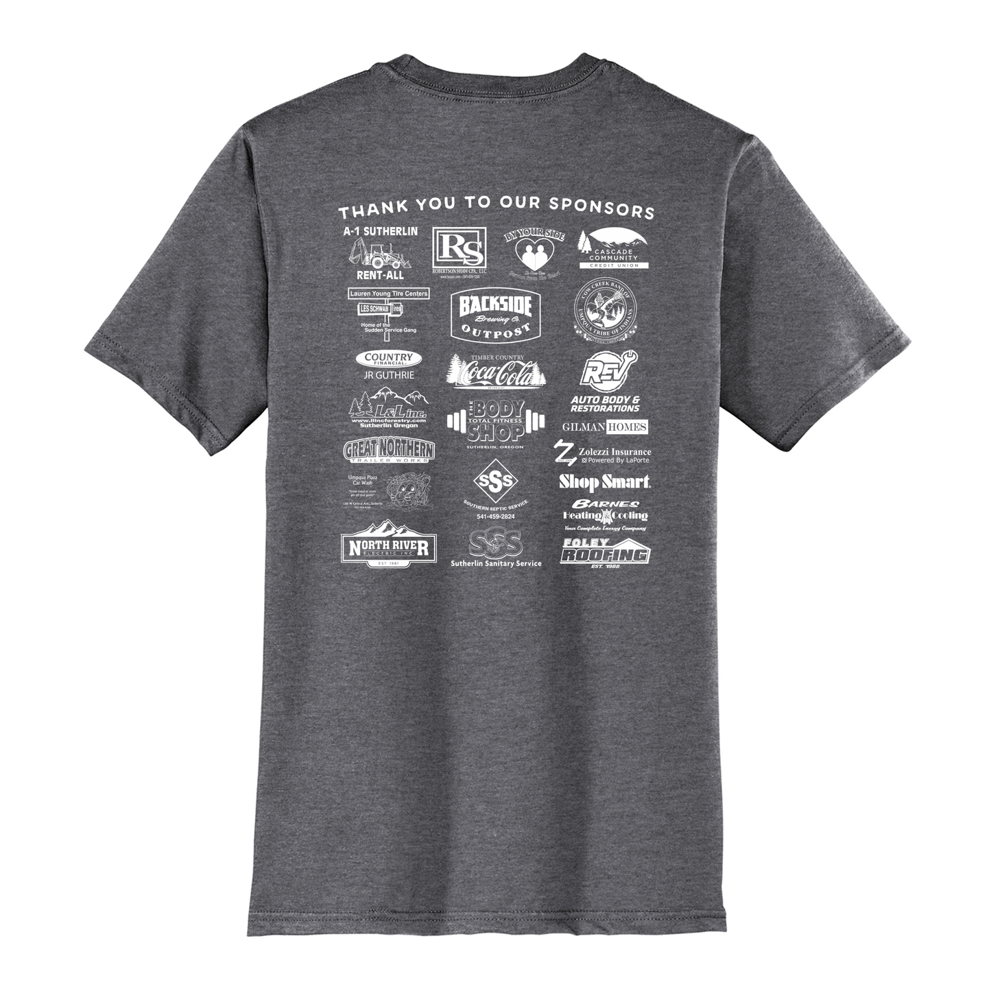 Sutherlin Blackberry Festival Shirts 2026 - Heather Charcoal
