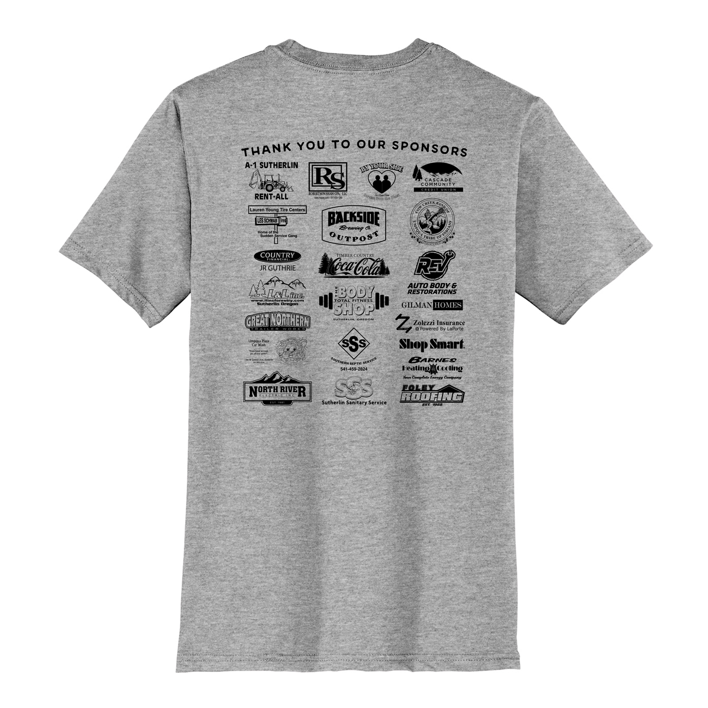 Sutherlin Blackberry Festival Shirts 2026 - Light Heather Gray