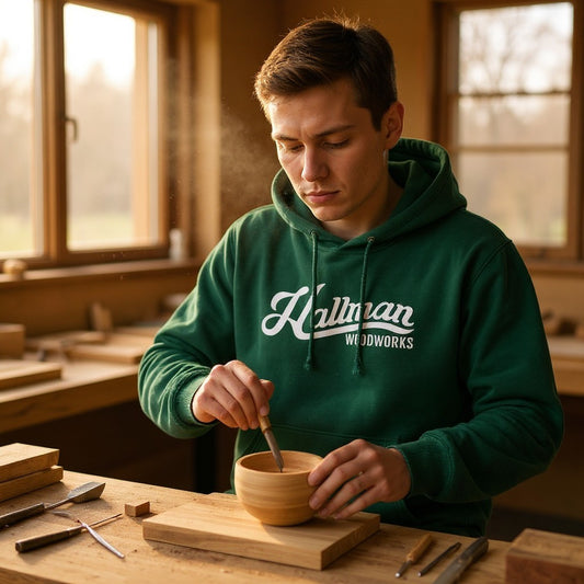 Hallman Woodworks Hoodie - Independent Hoodie 4500 Forest Green