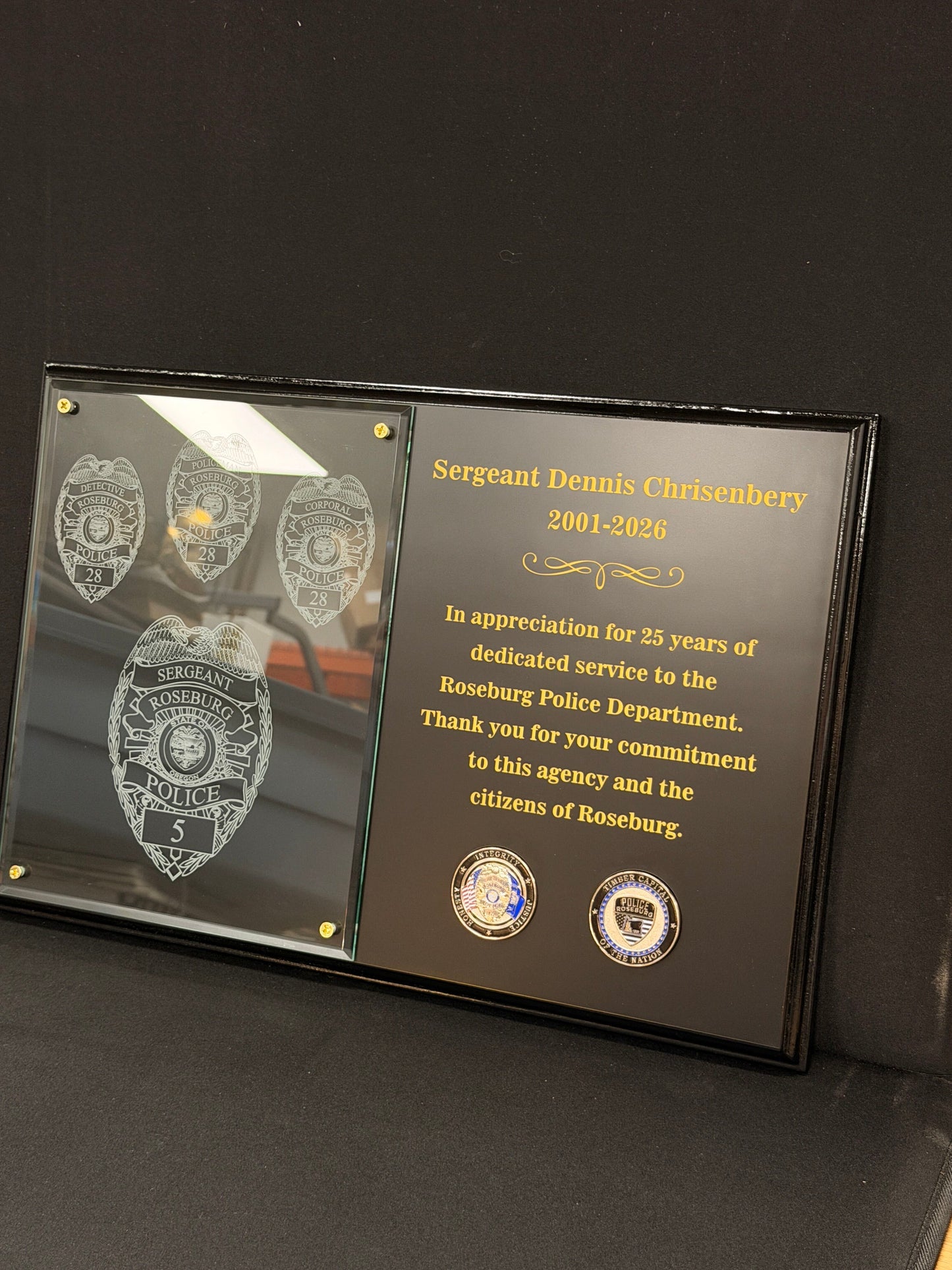Retirement Plaque 12x18 Double Layer Plaque - Custom Build