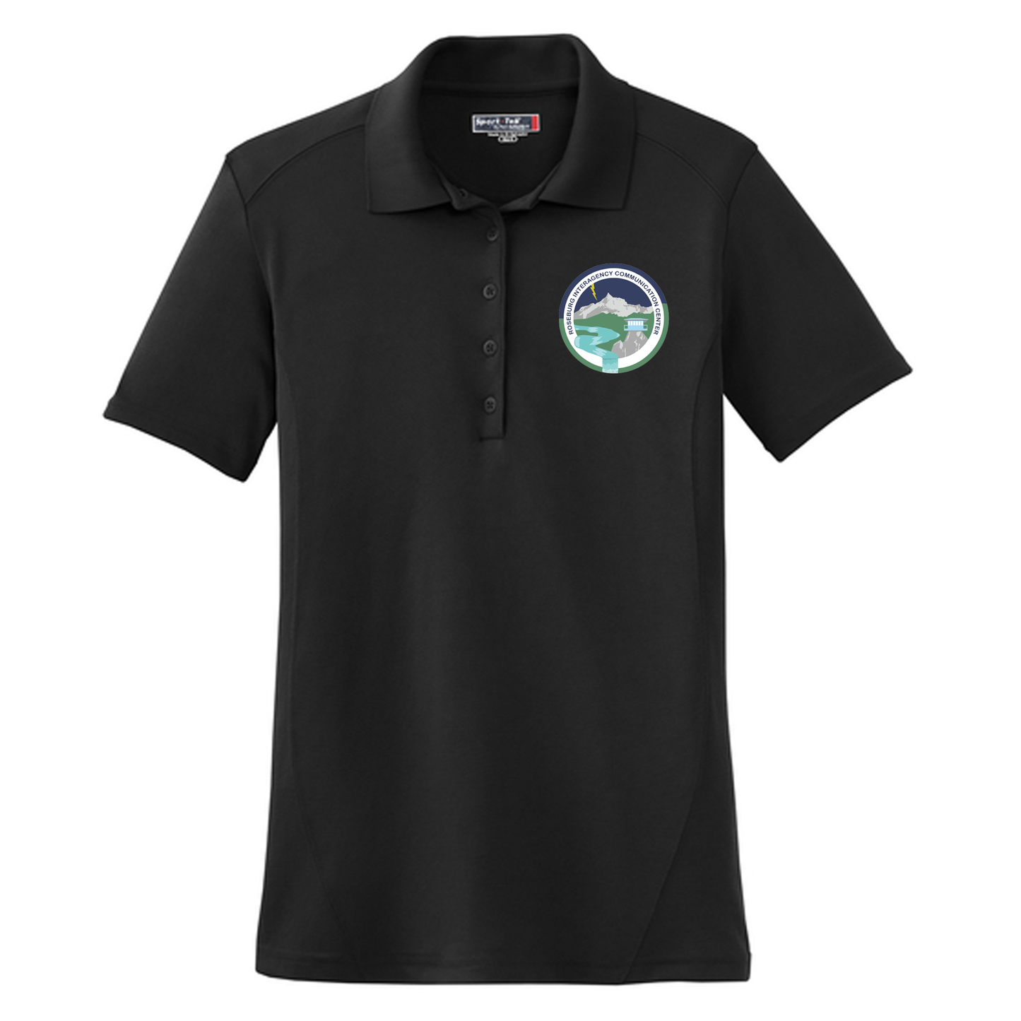 Roseburg Forest Service Mens Polo - T475 Black