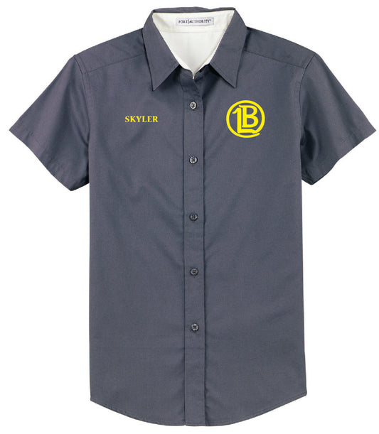 Lookingglass Brewery Women's Short Sleeve - Steel Grey