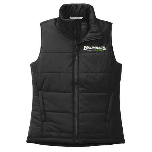 Brumbach Club Lambs Embroidered Ladies Puffer Vest - L853