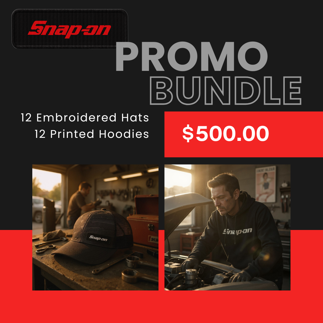Snap-On Hoodie and Hat Bundle - DT6100 Black and Outdoor Cap USA-751M