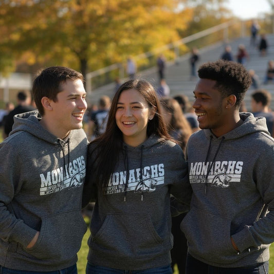 Umpqua Valley Christian School Diagonal Printed Youth Hoodie - Dark Heather Grey PC90YH