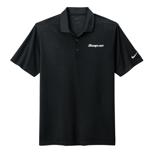 Snap-On Short Sleeve Black Polo - NKDC1963