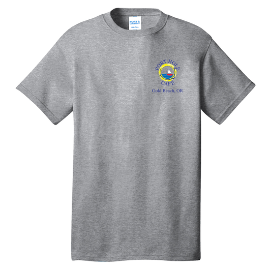 Port Hole Cafe Men's TShirt - PC54 Heather Gray