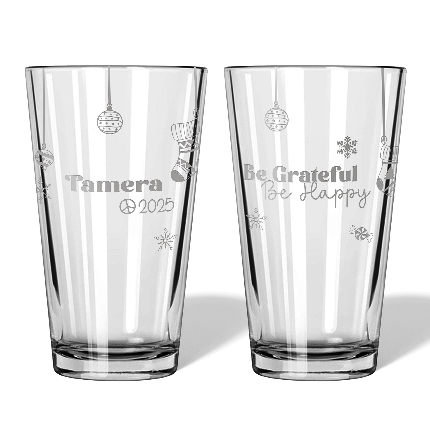 Dieter Christmas Glasses