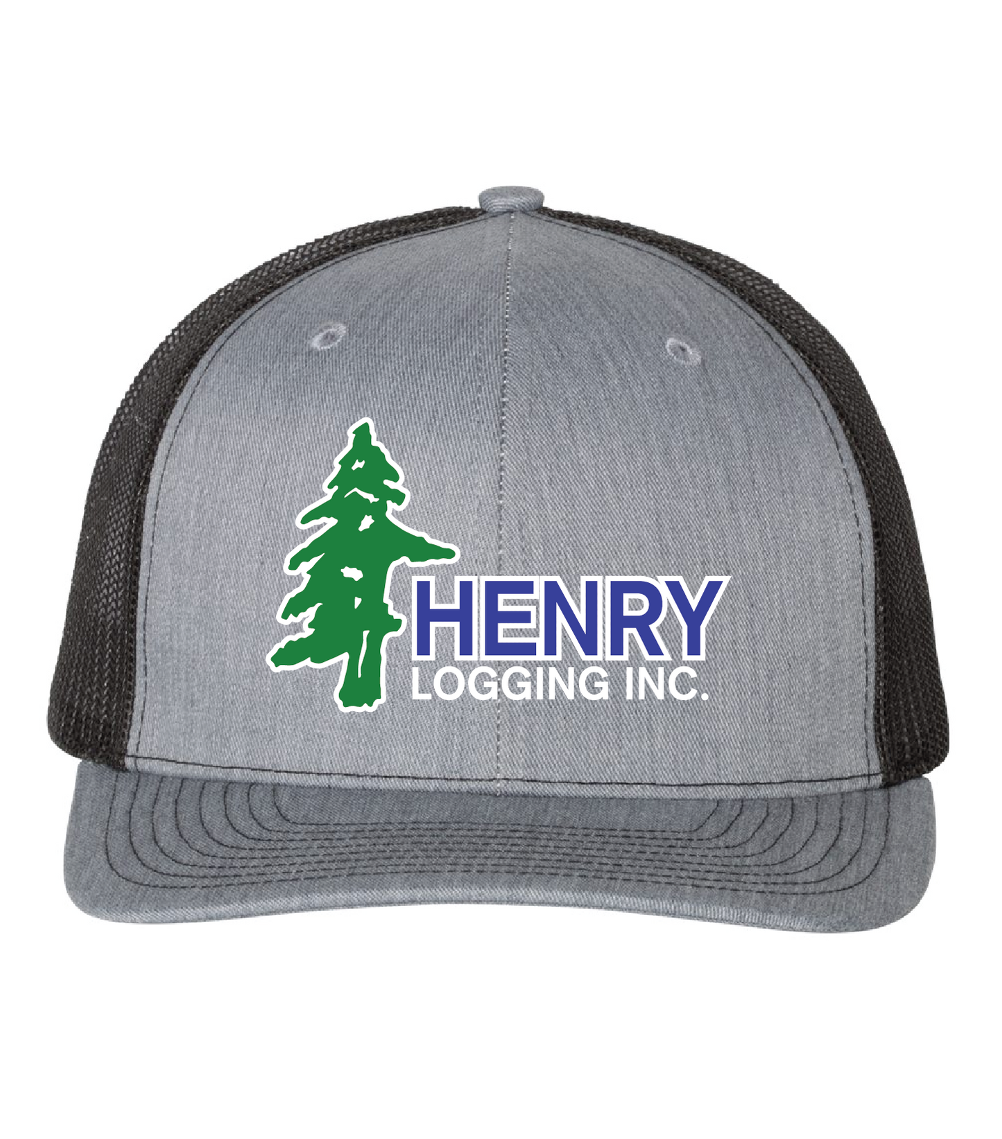 Henry Logging Embroidered Hat Green/Blue Edition - Richardson Hat 112XL