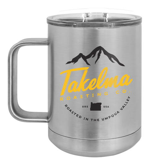 Takelma Mountain Logo - 15oz Camp Mug
