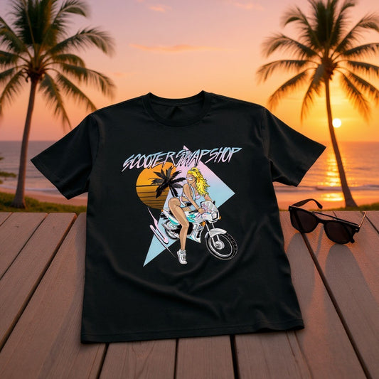 Scooter Swap Shop Uzi Girl Tshirt - NL3600 Black