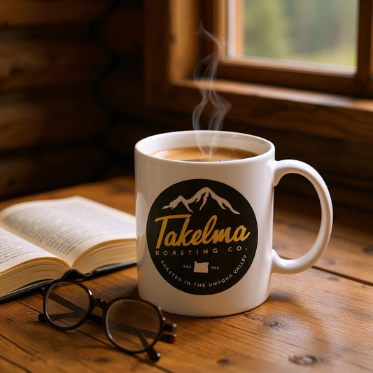 Takelma Circle Mountain Logo - 11oz Coffee Cup
