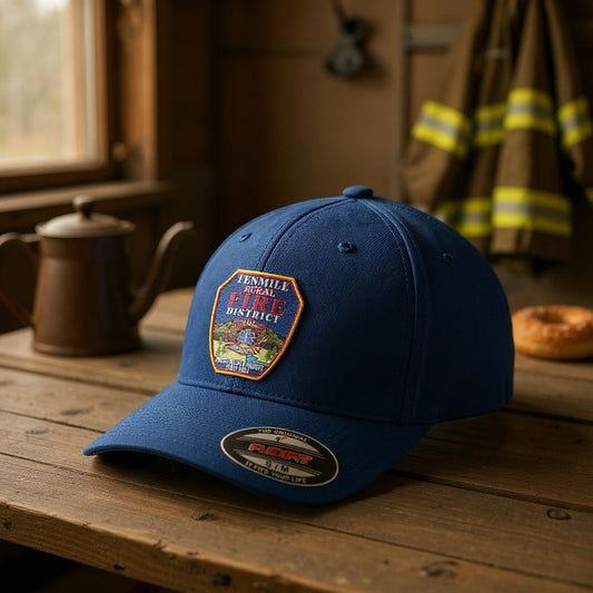 Ten Mile Fire Printed Patch Hat - Navy Flexfit STC17