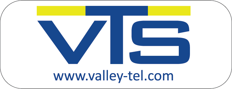 Valley Tel Stickers (2.625" x 1" Pack of 400)