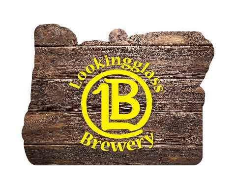 Lookingglass Brewery Laser Cut and Printed Ornaments 3.5 x 2.75