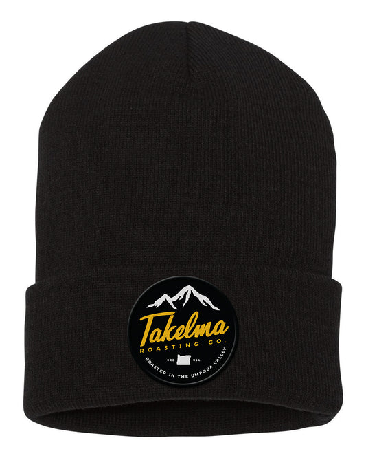 Takelma Mountain Logo Embroidered Beanie - Yupong 1501KC