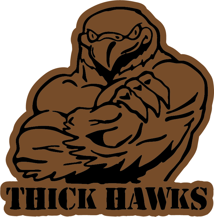 Granite State Apparel - Thick Hawk Patch Rawhide Leatherette