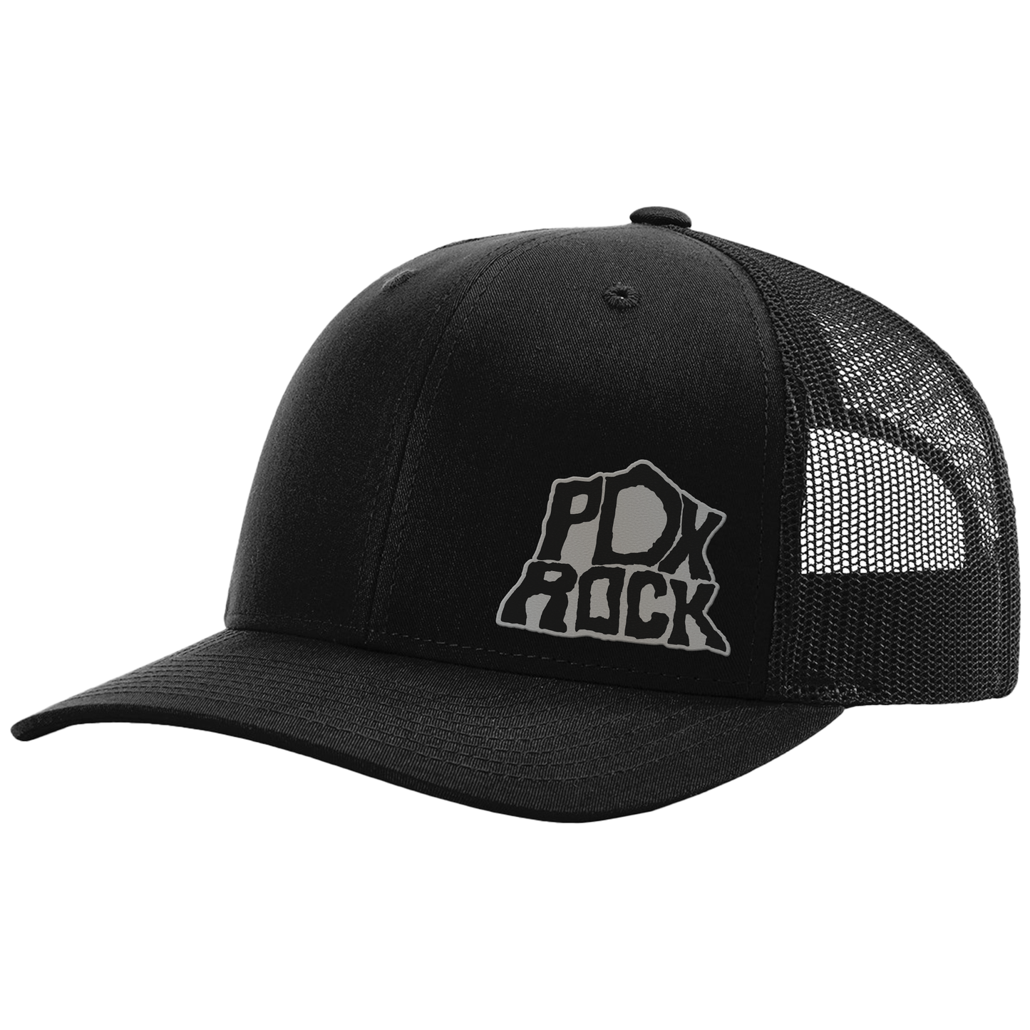 Portland Rock Engraved Leather Patch Hat - Richardson 112