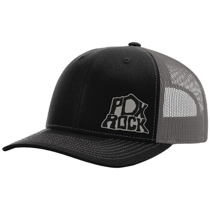 Portland Rock Engraved Leather Patch Hat - Richardson 112