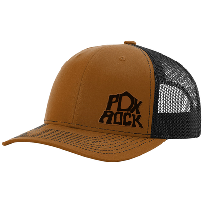 Portland Rock Engraved Leather Patch Hat - Richardson 112