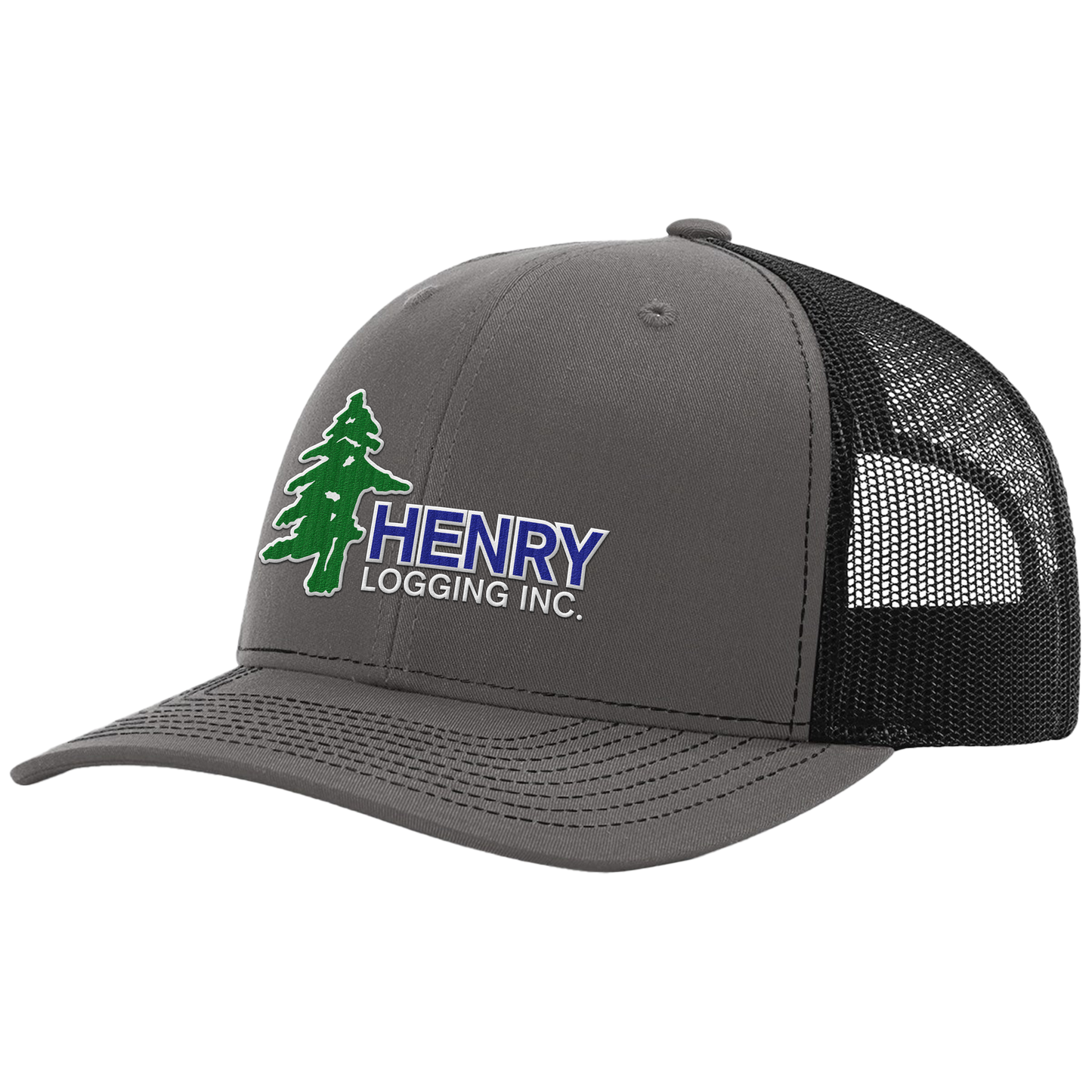 Henry Logging Embroidered Hat Green/Blue Edition - Richardson Hat 112