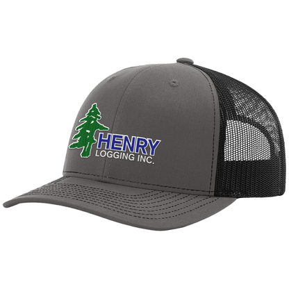 Henry Logging Embroidered Hat Green/Blue Edition - Richardson Hat 112