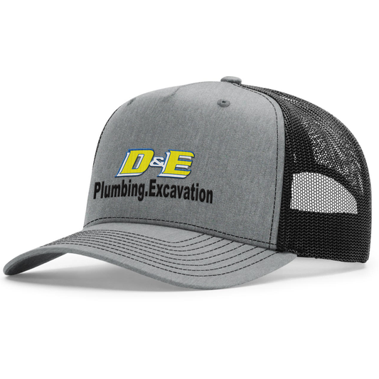 D&E Plumbing Excavation Embroidered Hat - Richardson 112fp